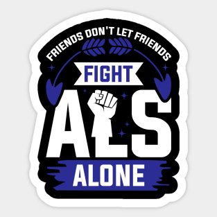 Als Awareness Friends Support Sticker